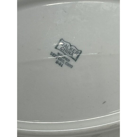 Vintage WALKER CHINA Restaurant Ware Platter NEBRASKA STATE SEAL - Picture 6 of 7